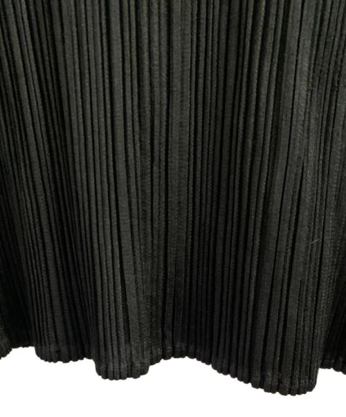 PLEATS PLEASE（プリーツプリーズ）PLEATS PLEASE (プリーツプリーズ) ハイネックプリーツカットソー ブラック サイズ:3の古着・服飾アイテム