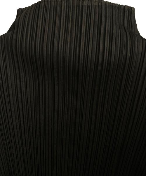PLEATS PLEASE（プリーツプリーズ）PLEATS PLEASE (プリーツプリーズ) ハイネックプリーツカットソー ブラック サイズ:3の古着・服飾アイテム