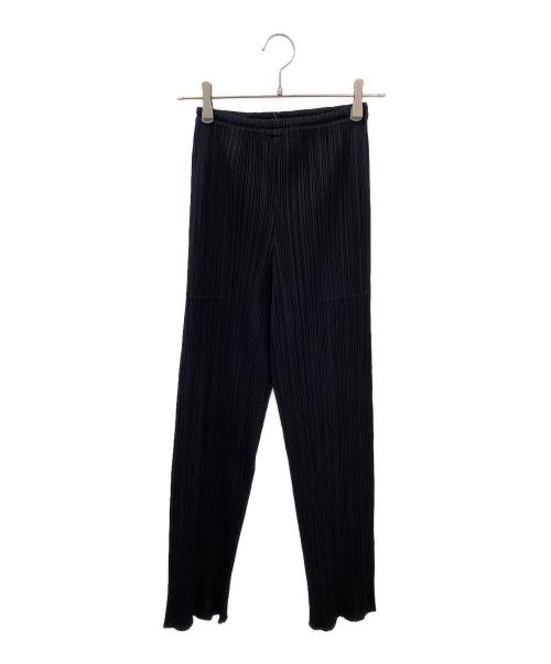 PLEATS PLEASE（プリーツプリーズ）PLEATS PLEASE (プリーツプリーズ) ポケット付プリーツパンツ ブラック サイズ:3の古着・服飾アイテム