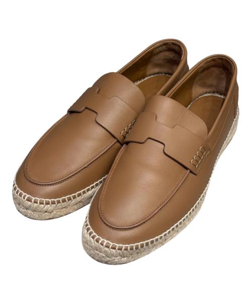 HERMES（エルメス）HERMES (エルメス) エスパドリーユ 《トリップ》 ブラウン サイズ:40の古着・服飾アイテム