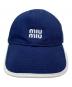 MIU MIU (ミュウミュウ) ロゴキャップ ブルー サイズ:S：45000円