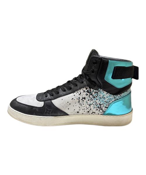 LOUIS VUITTON（ルイ ヴィトン）LOUIS VUITTON (ルイ ヴィトン) スプラッシュリヴォリラインハイカットスニーカー ブルー×ブラック サイズ:10の古着・服飾アイテム