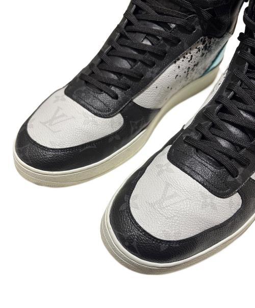 LOUIS VUITTON（ルイ ヴィトン）LOUIS VUITTON (ルイ ヴィトン) スプラッシュリヴォリラインハイカットスニーカー ブルー×ブラック サイズ:10の古着・服飾アイテム
