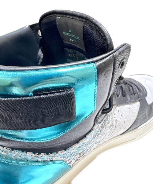 LOUIS VUITTON（ルイ ヴィトン）LOUIS VUITTON (ルイ ヴィトン) スプラッシュリヴォリラインハイカットスニーカー ブルー×ブラック サイズ:10の古着・服飾アイテム