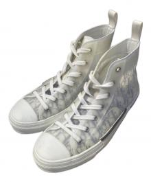 Dior（ディオール）の古着「B23オブリークハイカットスニーカー」｜ホワイト×グレー