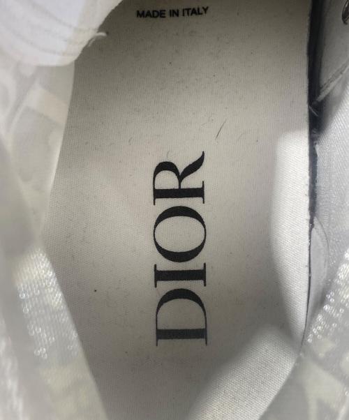 Dior（ディオール）DIOR (ディオール) B23オブリークハイカットスニーカー ホワイト×グレー サイズ:40の古着・服飾アイテム