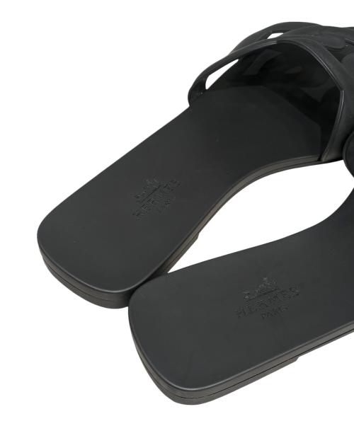 HERMES（エルメス）HERMES (エルメス) サンダル 《アロハ》 ブラック サイズ:36の古着・服飾アイテム