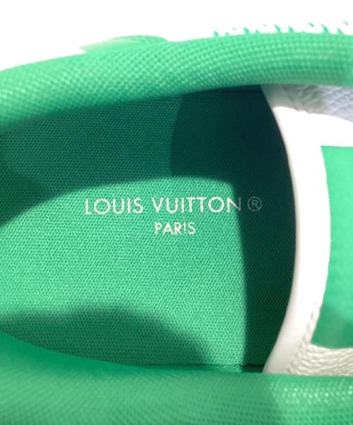 LOUIS VUITTON（ルイ ヴィトン）LOUIS VUITTON (ルイ ヴィトン) リヴォリラインスニーカー グリーン×ホワイト サイズ:9の古着・服飾アイテム