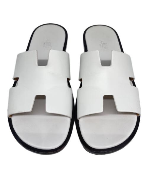 HERMES（エルメス）HERMES (エルメス) イズミールサンダル/Izmir Leather Sandals ホワイト サイズ:FREEの古着・服飾アイテム