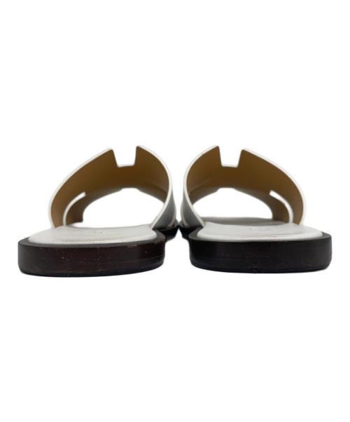 HERMES（エルメス）HERMES (エルメス) イズミールサンダル/Izmir Leather Sandals ホワイト サイズ:FREEの古着・服飾アイテム