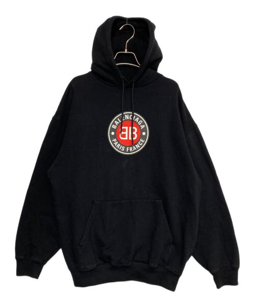 BALENCIAGA（バレンシアガ）BALENCIAGA (バレンシアガ) Logo Printed Hoodie 'Black ブラック サイズ:XSの古着・服飾アイテム