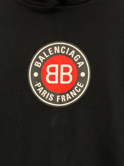 BALENCIAGA（バレンシアガ）BALENCIAGA (バレンシアガ) Logo Printed Hoodie 'Black ブラック サイズ:XSの古着・服飾アイテム