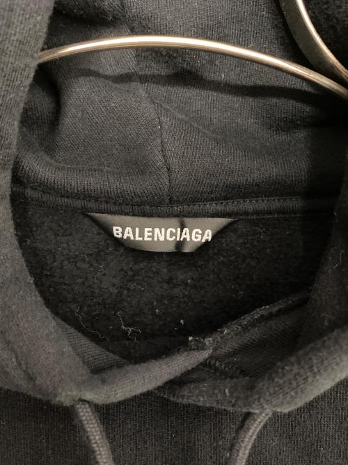 BALENCIAGA（バレンシアガ）BALENCIAGA (バレンシアガ) Logo Printed Hoodie 'Black ブラック サイズ:XSの古着・服飾アイテム