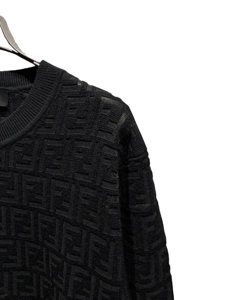 FENDI（フェンディ）FENDI (フェンディ) ズッカニット ブラック サイズ:48の古着・服飾アイテム
