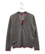 GUCCIグッチ）の古着「GGカーディガン　801702XKEAN」｜グレー