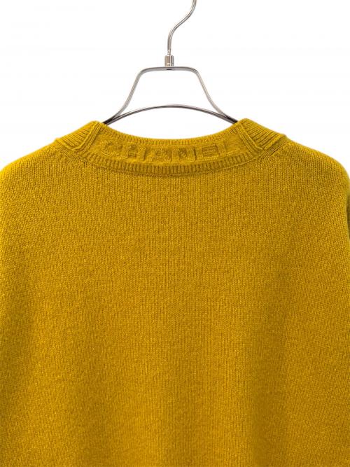CHANEL（シャネル）CHANEL (シャネル) ココボタンカーディガン マスタード サイズ:36の古着・服飾アイテム