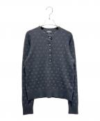 CHANELシャネル）の古着「ココボタンヘンリーネックニット」｜ブラック