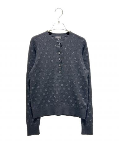 中古・古着通販】CHANEL (シャネル) ココボタンヘンリーネックニット