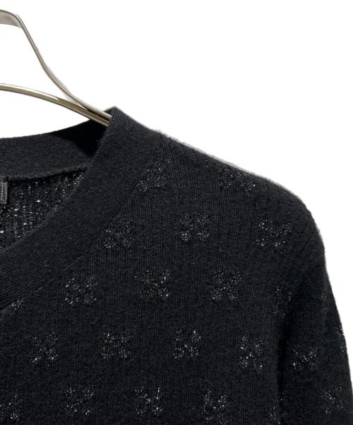 CHANEL（シャネル）CHANEL (シャネル) ココボタンヘンリーネックニット   ブラック サイズ:36の古着・服飾アイテム