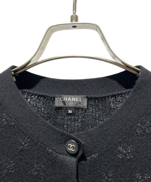 CHANEL（シャネル）CHANEL (シャネル) ココボタンヘンリーネックニット   ブラック サイズ:36の古着・服飾アイテム
