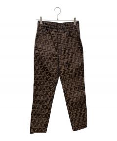 中古・古着通販】FENDI (フェンディ) ズッカ柄パンツ ブラック