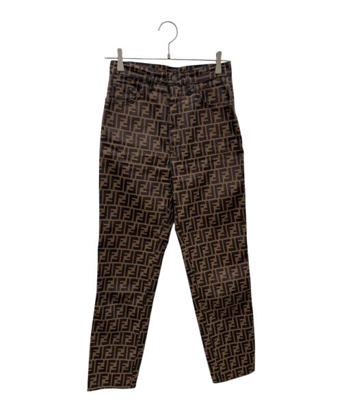 FENDI（フェンディ）FENDI (フェンディ) ズッカパンツ ブラウン サイズ:W29の古着・服飾アイテム