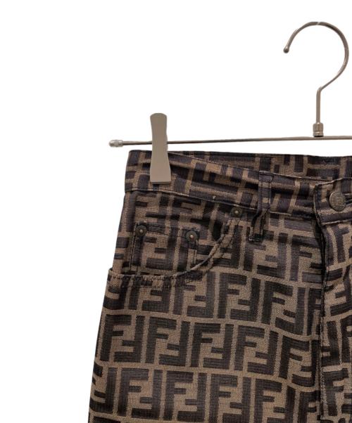 FENDI（フェンディ）FENDI (フェンディ) ズッカパンツ ブラウン サイズ:W29の古着・服飾アイテム