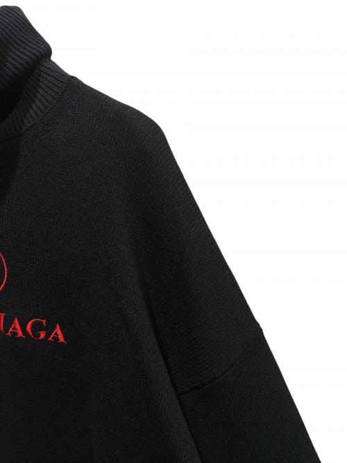 BALENCIAGA（バレンシアガ）BALENCIAGA (バレンシアガ) BBタートルネックニット ブラック サイズ:XSの古着・服飾アイテム