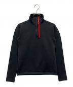 PRADAプラダ）の古着「ハーフジップニット」｜ブラック