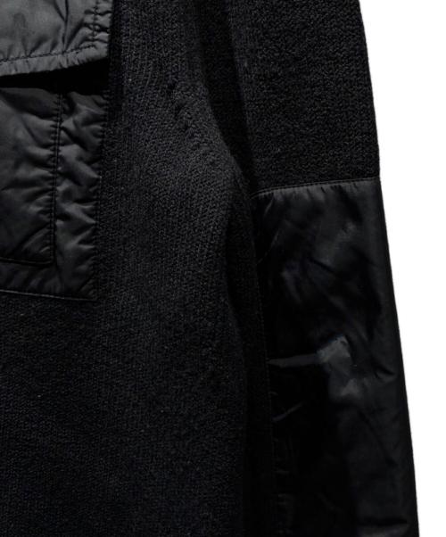 MONCLER GRENOBLE（モンクレール グルノーブル）MONCLER GRENOBLE (モンクレール グルノーブル) 切替ニットジャケット ブラック サイズ:Lの古着・服飾アイテム