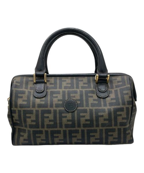 FENDI（フェンディ）FENDI (フェンディ) スッカ柄 ボストンバッグ ブラウンの古着・服飾アイテム