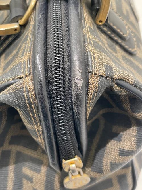 FENDI（フェンディ）FENDI (フェンディ) スッカ柄 ボストンバッグ ブラウンの古着・服飾アイテム