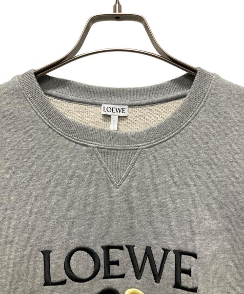 LOEWE（ロエベ）LOEWE (ロエベ) アナグラムロゴスウェット グレー サイズ:Mの古着・服飾アイテム