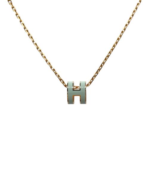 HERMES（エルメス）HERMES (エルメス) ミニポップHネックレス ミントブルー サイズ:ミニの古着・服飾アイテム