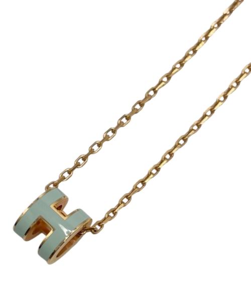 HERMES（エルメス）HERMES (エルメス) ミニポップHネックレス ミントブルー サイズ:ミニの古着・服飾アイテム