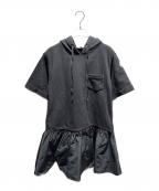 MONCLERモンクレール）の古着「ABITO/ワンピースフーディ」｜ブラック