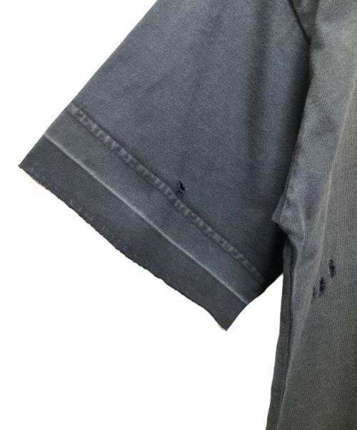 BALENCIAGA（バレンシアガ）BALENCIAGA (バレンシアガ) ダメージ加工Tシャツ ネイビー系 サイズ:XSの古着・服飾アイテム
