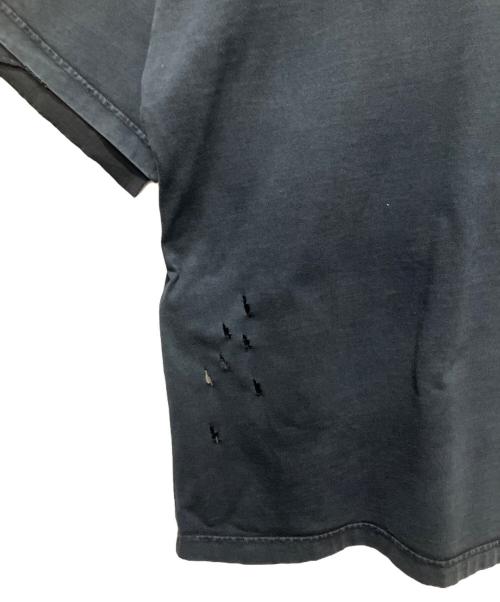 BALENCIAGA（バレンシアガ）BALENCIAGA (バレンシアガ) ダメージ加工Tシャツ ネイビー系 サイズ:XSの古着・服飾アイテム