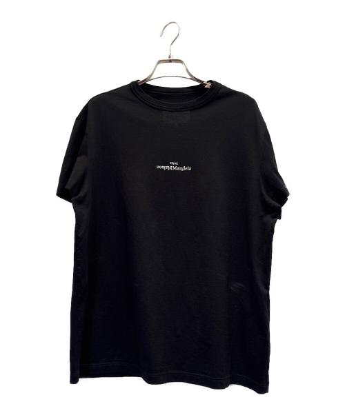 Maison Margiela（メゾンマルジェラ）Maison Margiela (メゾンマルジェラ) シグネチャーMaison Margiela ロゴ カットソー ブラック サイズ:44の古着・服飾アイテム