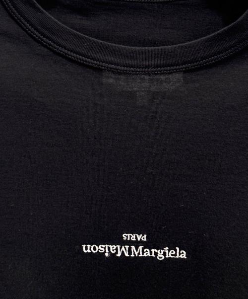 Maison Margiela（メゾンマルジェラ）Maison Margiela (メゾンマルジェラ) シグネチャーMaison Margiela ロゴ カットソー ブラック サイズ:44の古着・服飾アイテム