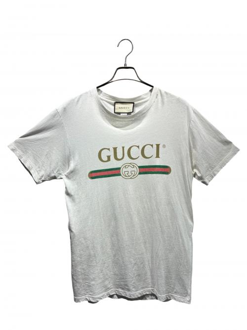 GUCCI（グッチ）GUCCI (グッチ) ロゴTシャツ ホワイト サイズ:XSの古着・服飾アイテム