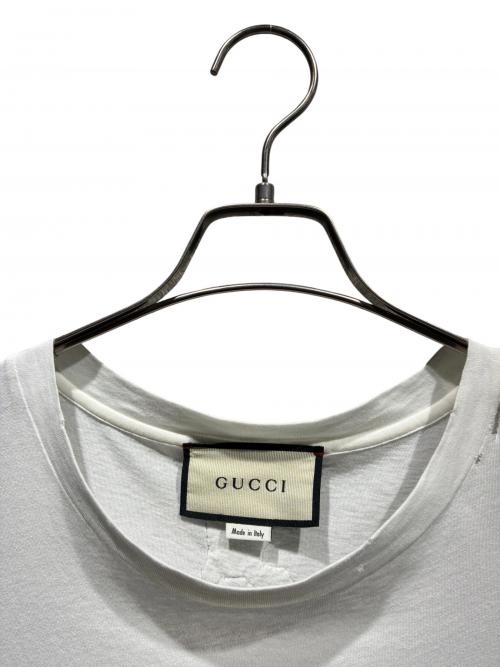 GUCCI（グッチ）GUCCI (グッチ) ロゴTシャツ ホワイト サイズ:XSの古着・服飾アイテム