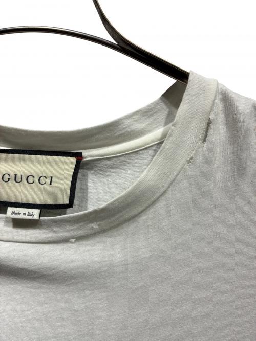 GUCCI（グッチ）GUCCI (グッチ) ロゴTシャツ ホワイト サイズ:XSの古着・服飾アイテム