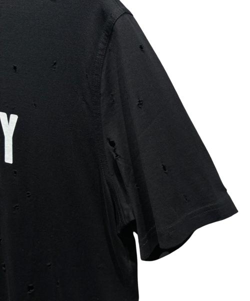 GIVENCHY（ジバンシィ）GIVENCHY (ジバンシィ) デストロイ加工ロゴTシャツ/BW700D3015 ブラック サイズ:XSの古着・服飾アイテム