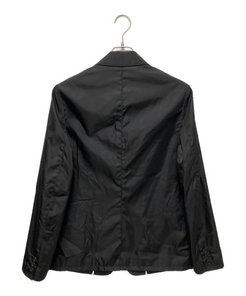 PRADA（プラダ）PRADA (プラダ) プレートロゴテーラードジャケット ブラック サイズ:46の古着・服飾アイテム