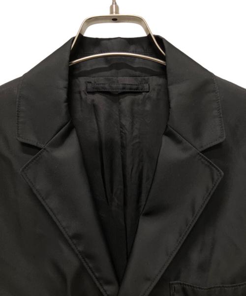 PRADA（プラダ）PRADA (プラダ) プレートロゴテーラードジャケット ブラック サイズ:46の古着・服飾アイテム