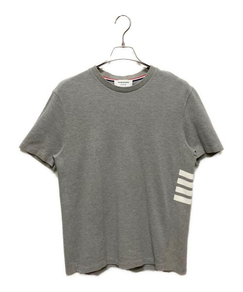 Thom Browne（トムブラウン）Thom Browne (トムブラウン) クラシック ピケ 4BAR Tシャツ グレー サイズ:3の古着・服飾アイテム