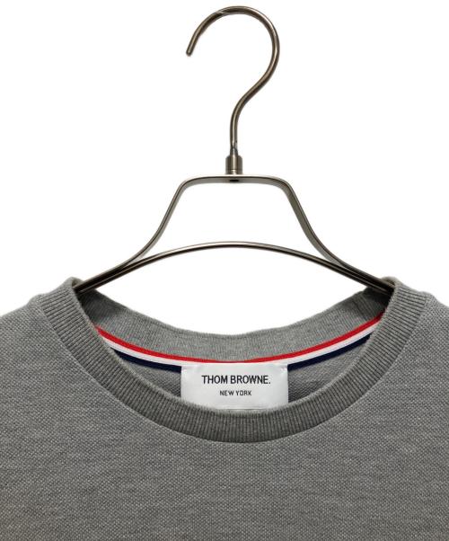 Thom Browne（トムブラウン）Thom Browne (トムブラウン) クラシック ピケ 4BAR Tシャツ グレー サイズ:3の古着・服飾アイテム