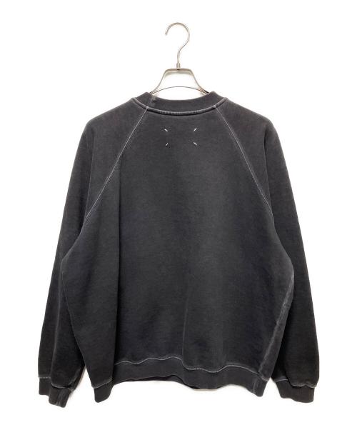 Maison Margiela（メゾンマルジェラ）Maison Margiela (メゾンマルジェラ) ガーメントダイ4ステッチ クルーネックスウェット ブラック サイズ:Sの古着・服飾アイテム