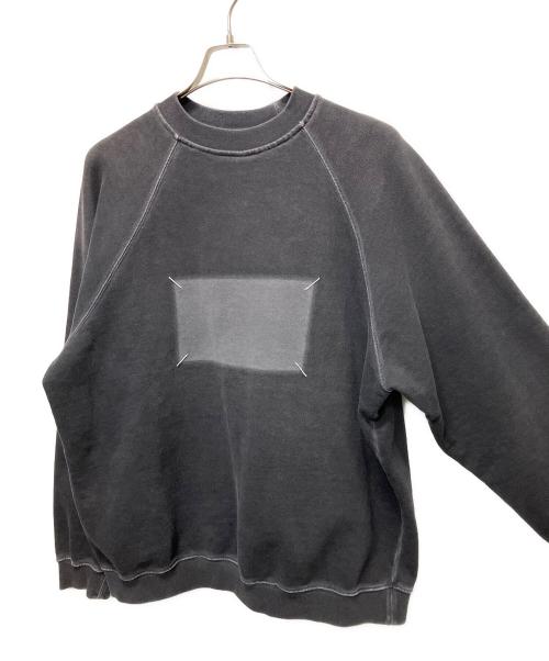 Maison Margiela（メゾンマルジェラ）Maison Margiela (メゾンマルジェラ) ガーメントダイ4ステッチ クルーネックスウェット ブラック サイズ:Sの古着・服飾アイテム